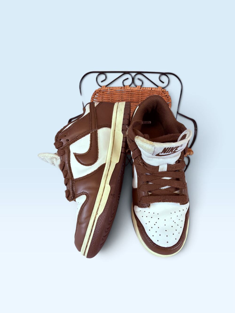 Nike Dunk High Brown White Women’s 5.5 / Big Kids 4Y DD1503-124